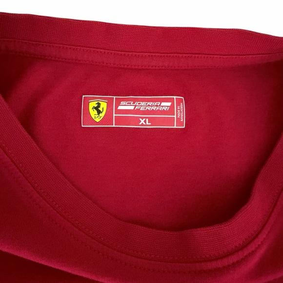 SCUDERIA FERRARI Red Graphic Logo T-Shirt Racing Motorsport Tee xl - Picture 4 of 11